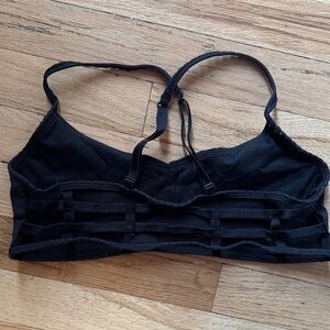 Limited edition lululemon Black Strappy Sports Bra